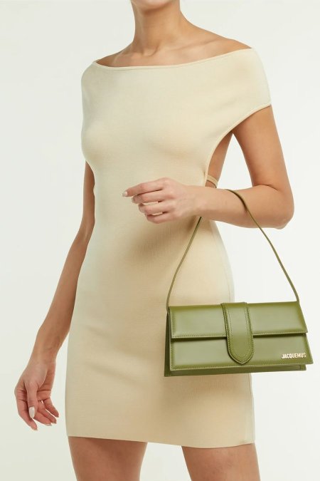 شنطة -   Jacquemus Le Bambino Long  shoulder / شامل العلبة  - green - jm004